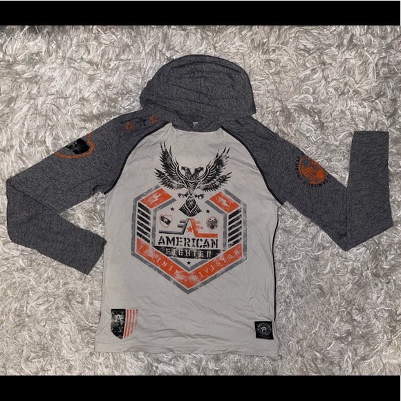 🇺🇸American Fighter Hooded Tee 🇺🇸 M - Picture 10 of 10